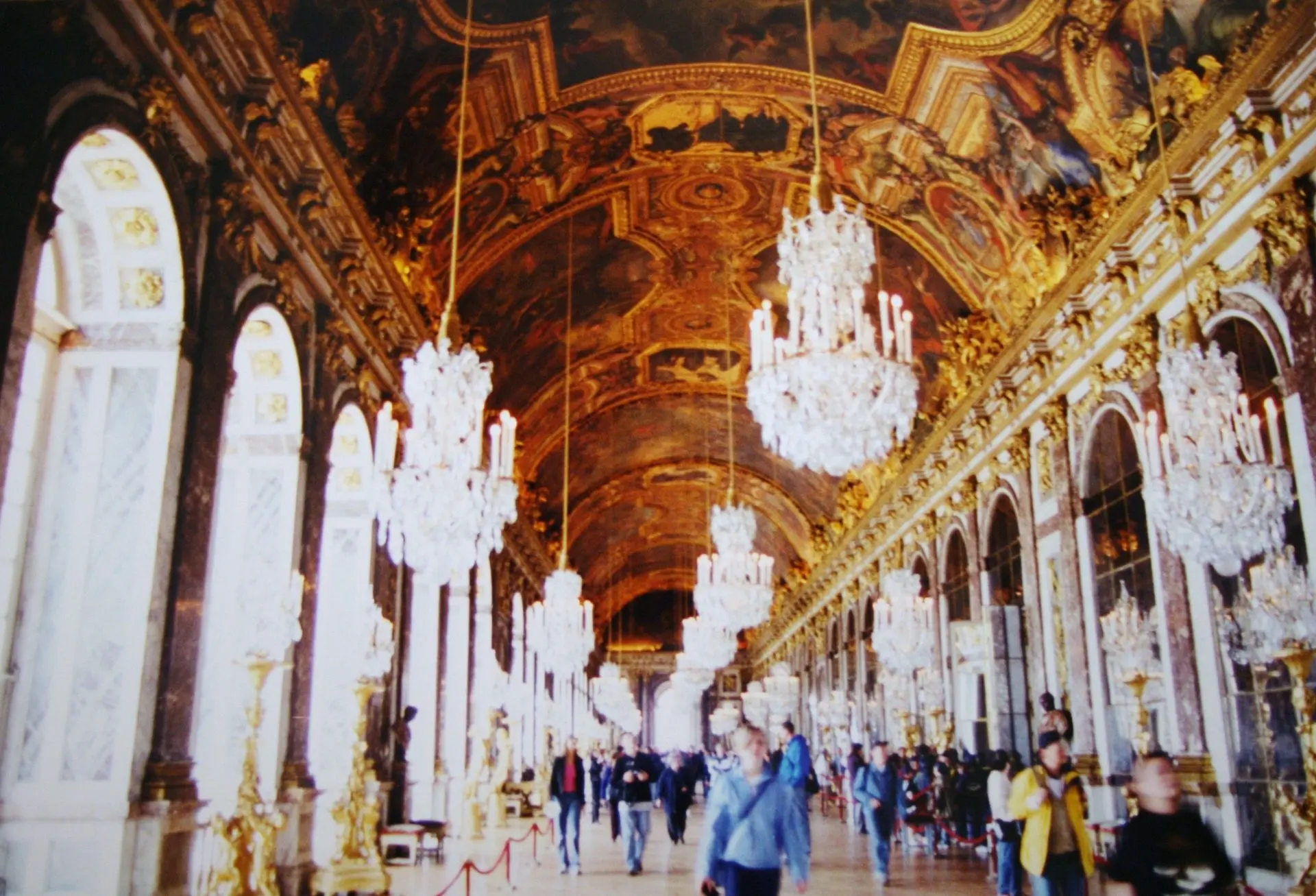 The Hall of Mirrors inside the Palace of Versailles
